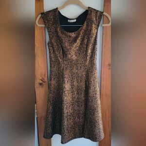 AidenY Juniors Sparkly Gold Dress Size Medium New Years Holidays Outfit Like New